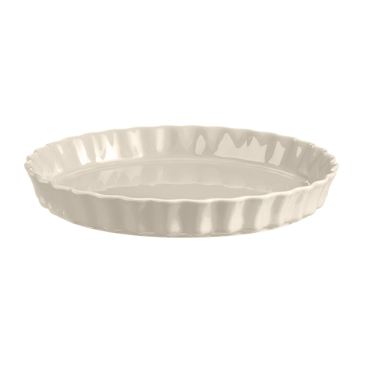 Emile Henry 29.5cm ceramic tart dish in Clay