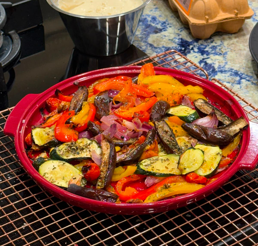 Eric Lanlard using Emile Henry cookware at a special event at Harrods in London