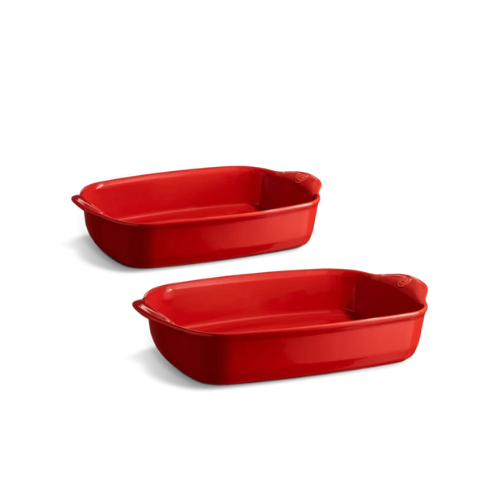 Oven Dish Set 2pc - Burgundy