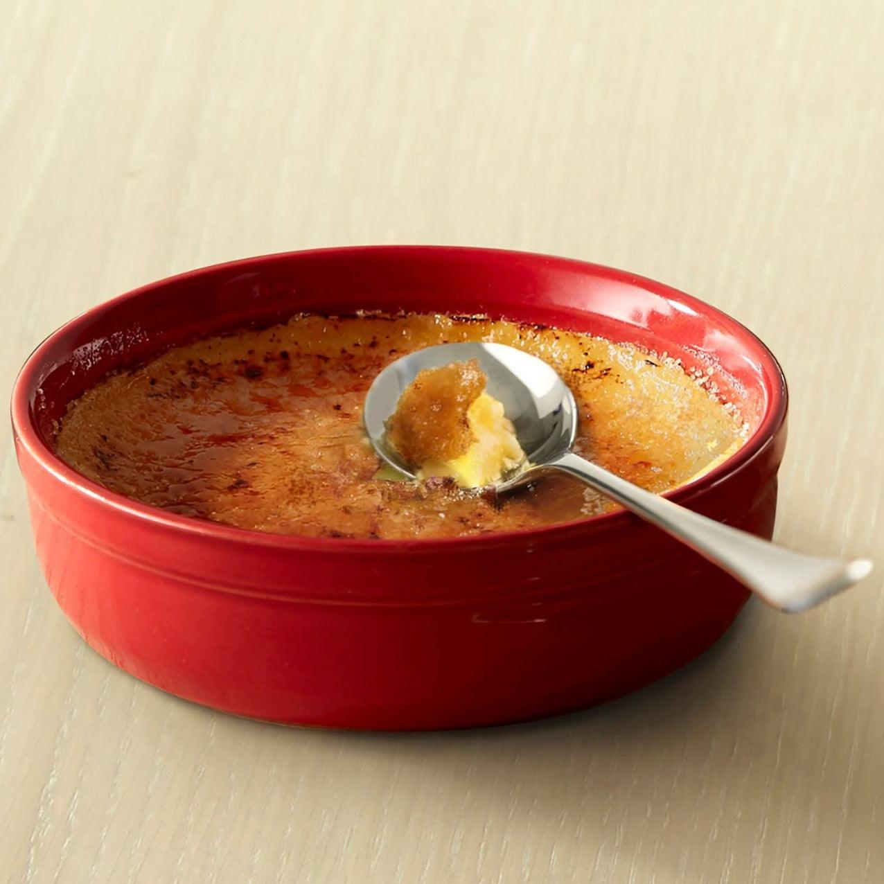 2 Creme Brulees Ramekin Set Burgundy 13cm dia. - HAUSwares