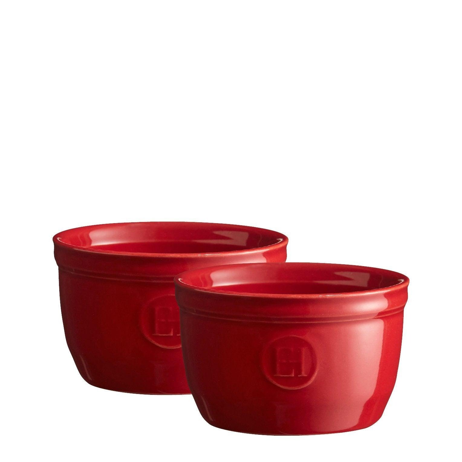2 Ramekins Set No 9 Burgundy 9cm dia.