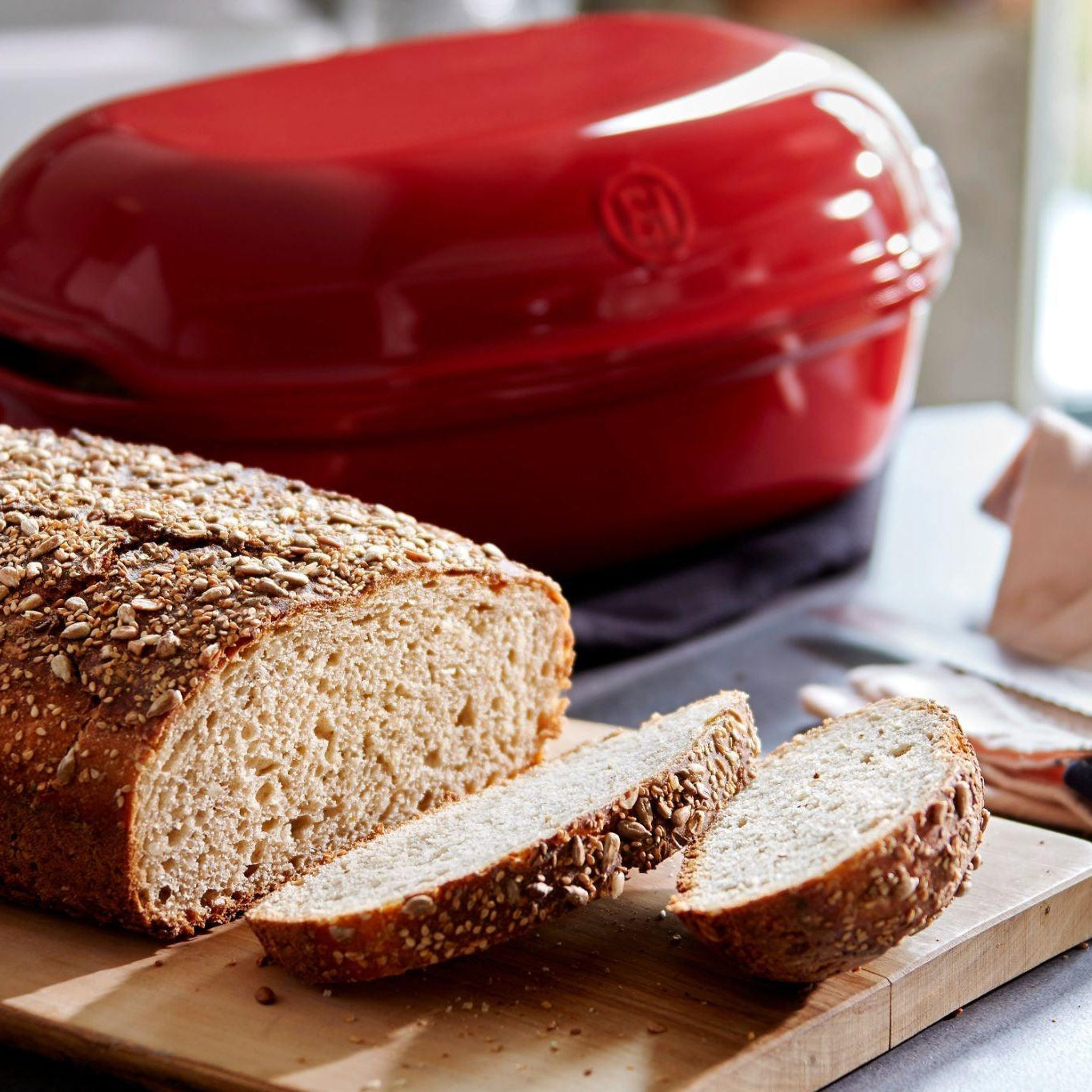 Artisan Bread Baker Burgundy - HAUSwares