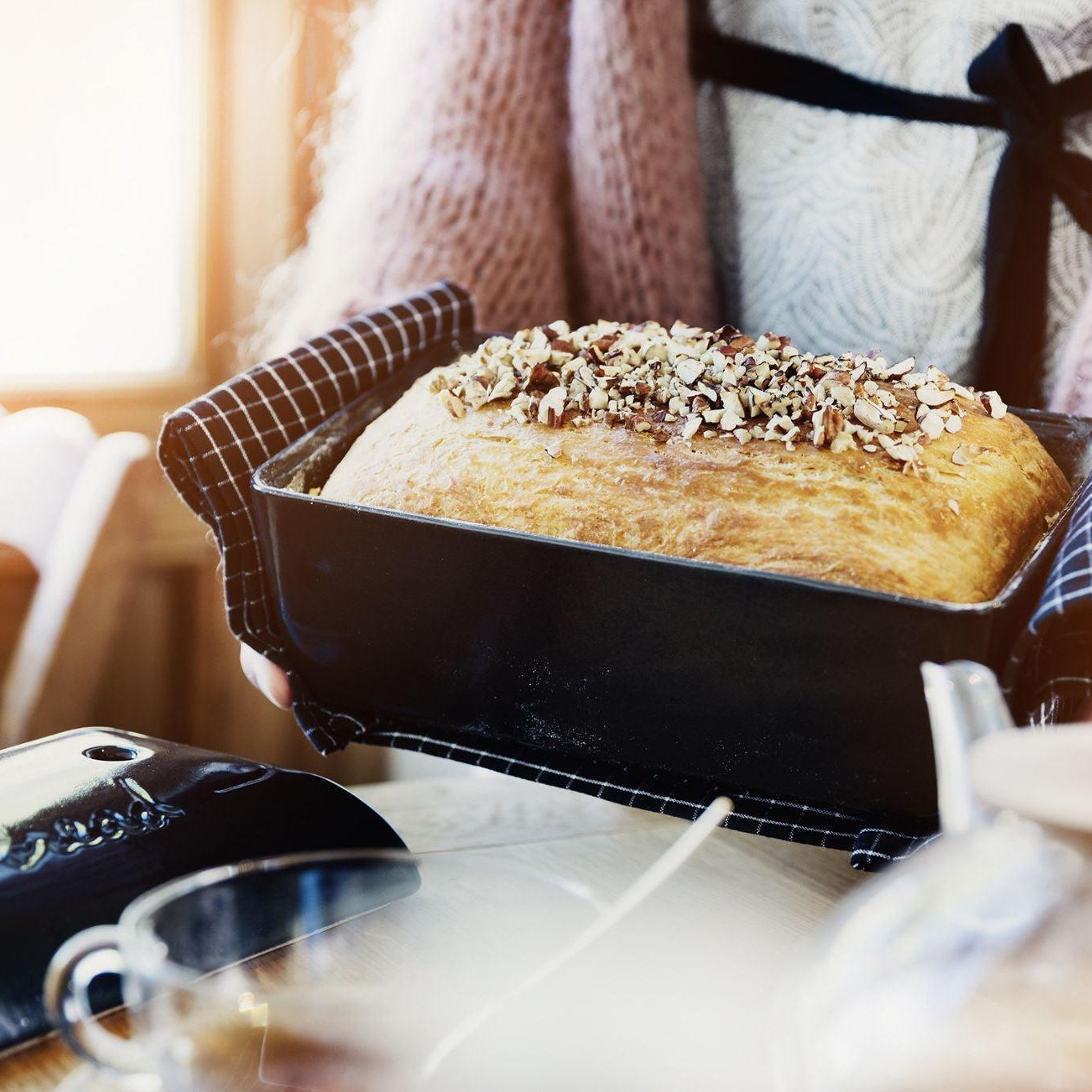 Bread Loaf Baker Charcoal 28cm x 13cm - HAUSwares
