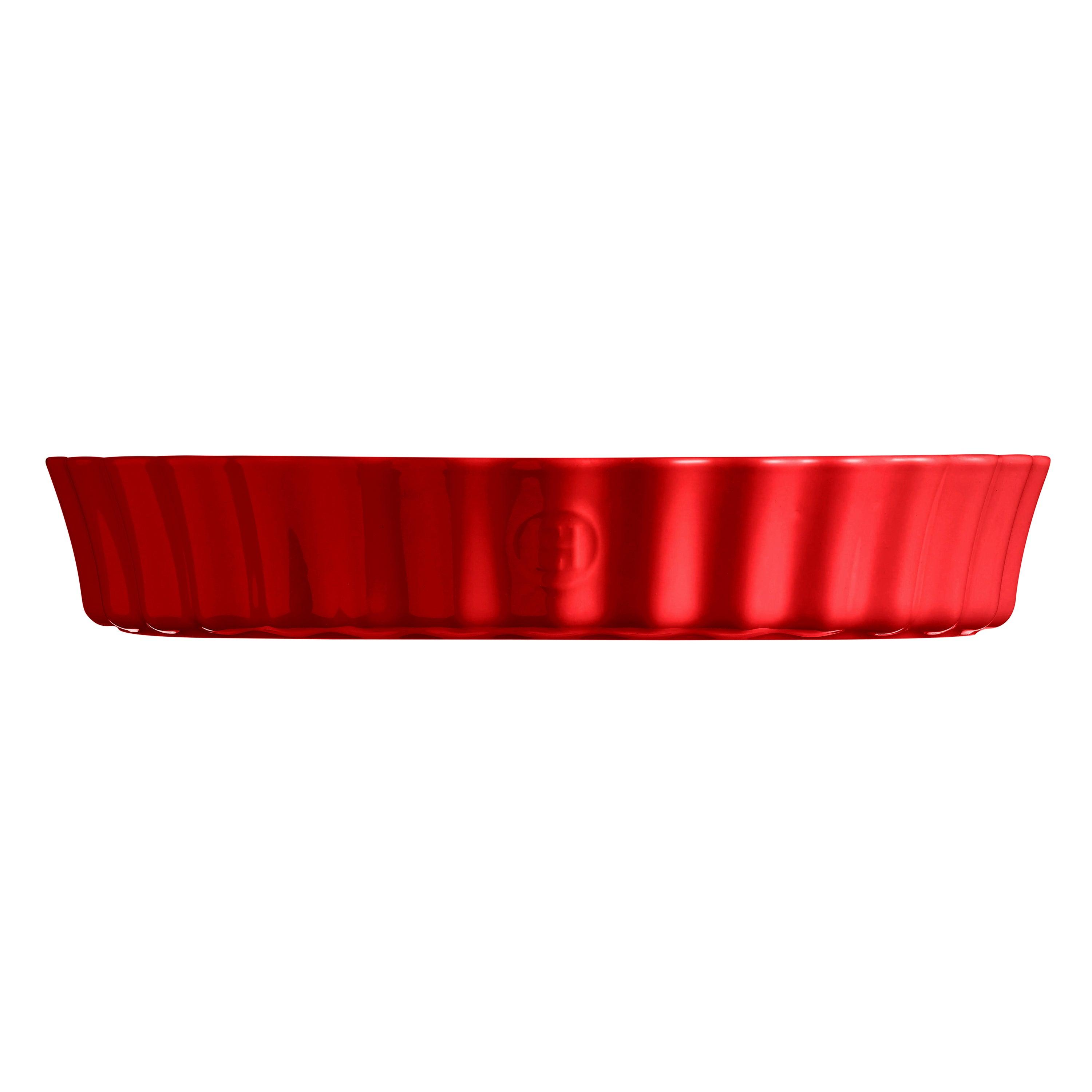 Deep Flan Dish Burgundy 32cm - HAUSwares