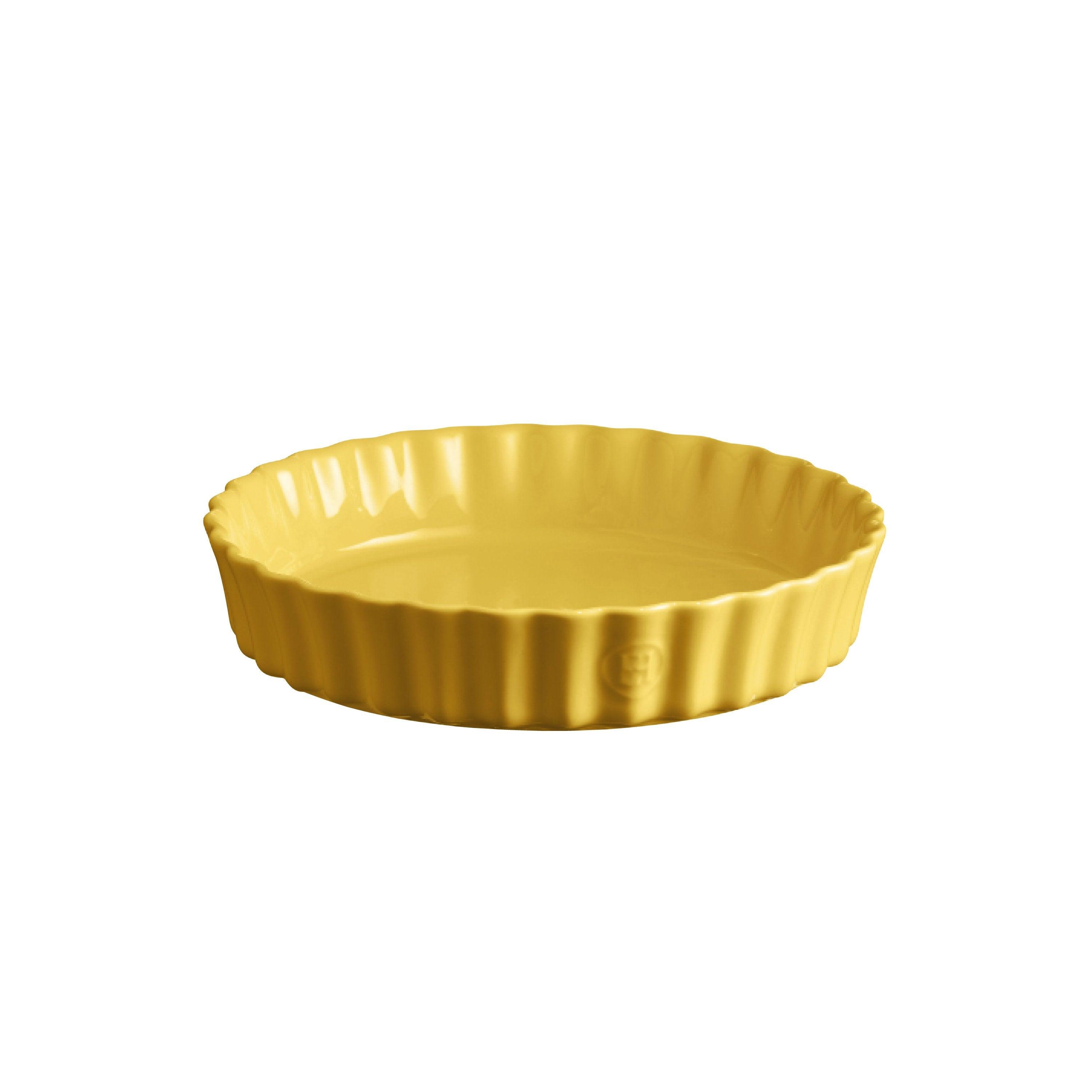 Deep Flan Dish Provence Yellow 24cm dia.