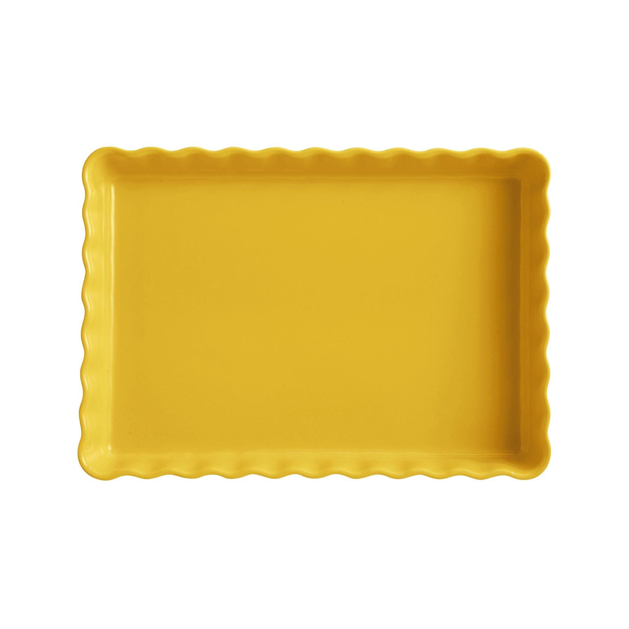 Deep Rectangular Tart Dish Provence Yellow - HAUSwares
