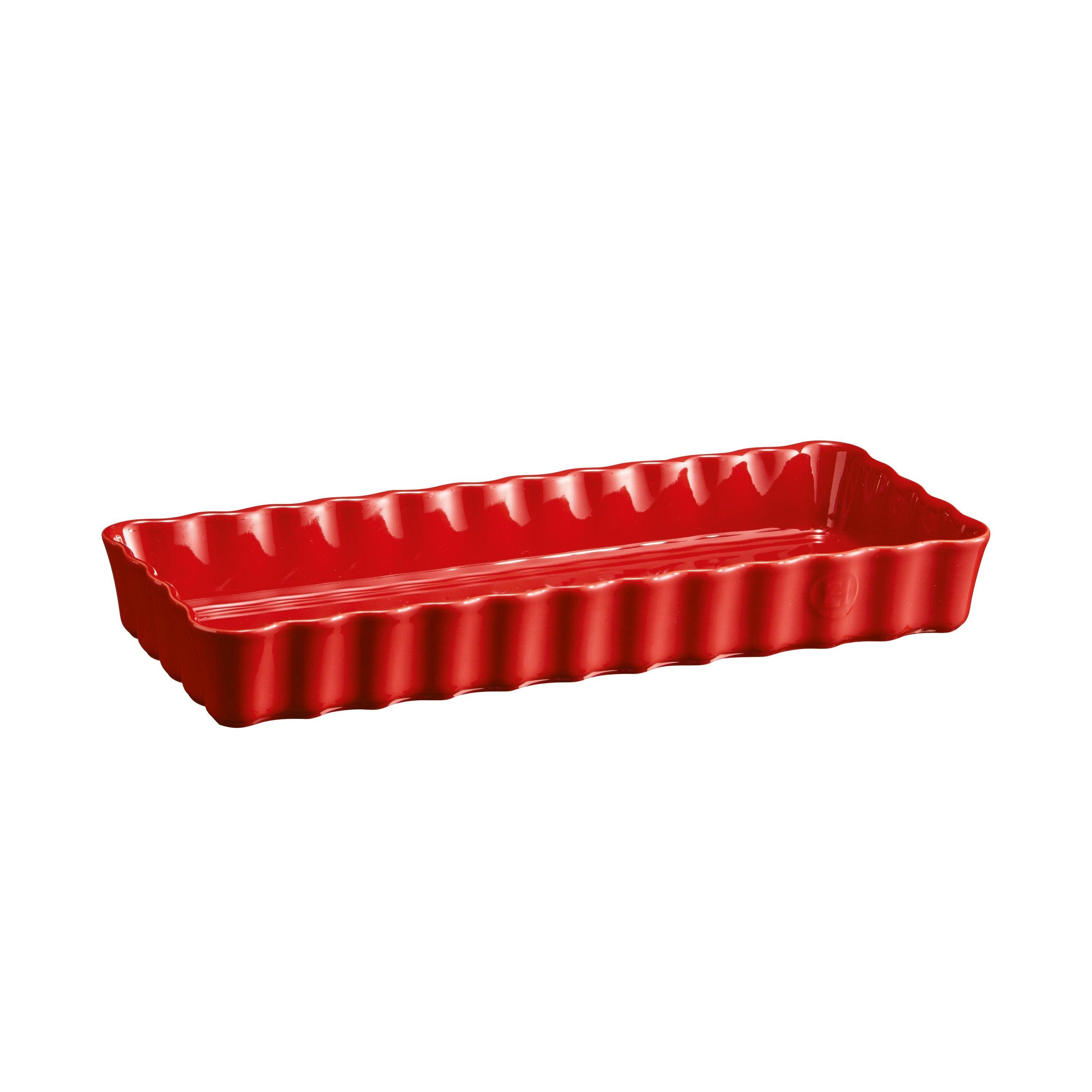 Slim Rectangular Tart Dish Burgundy - HAUSwares