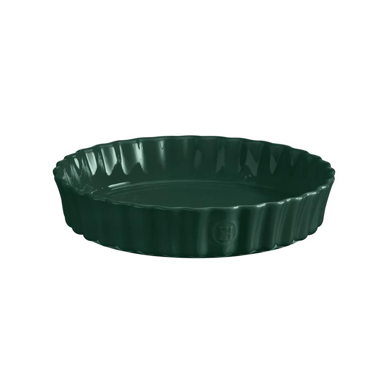 28cm Deep Flan Dish - Cedar Green - Emile Henry