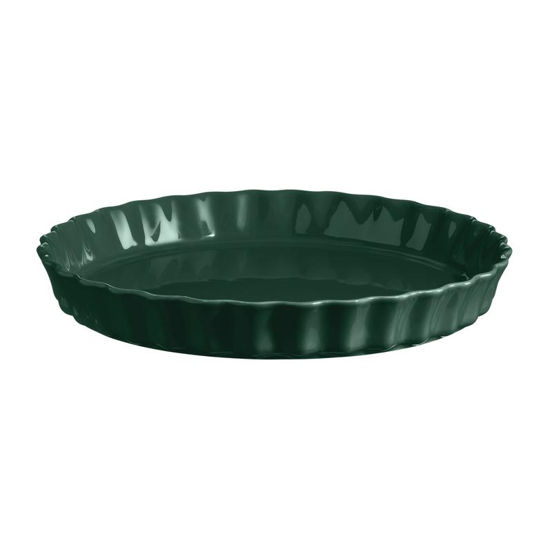 29.5cm Tart Dish - Cedar Green - Emile Henry