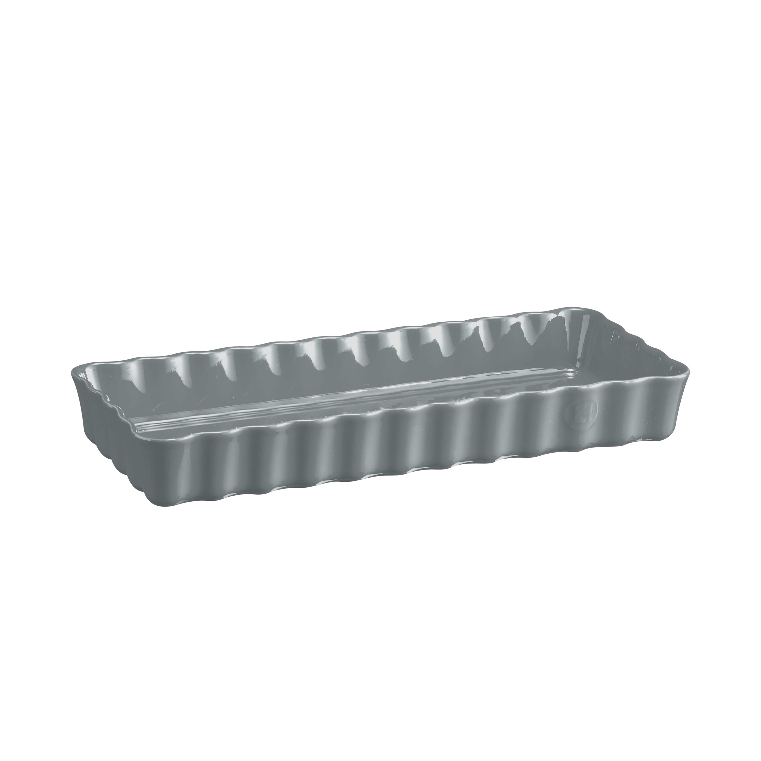 Slim Rectangular Tart Dish - Pearl Grey