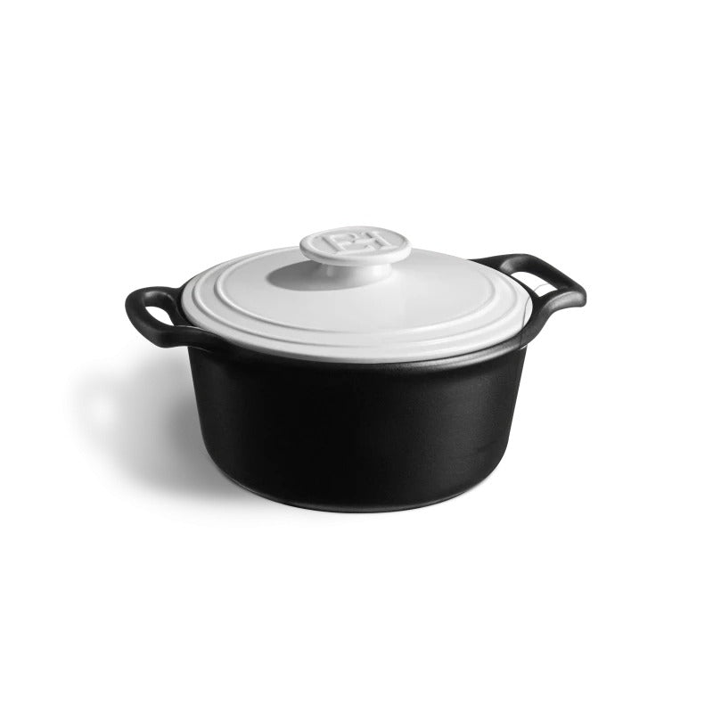 Emile Henry Sublime+ 3L Round Casserole with White Lid