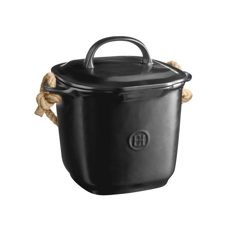 Compost Bin - Black Truffle - Emile Henry