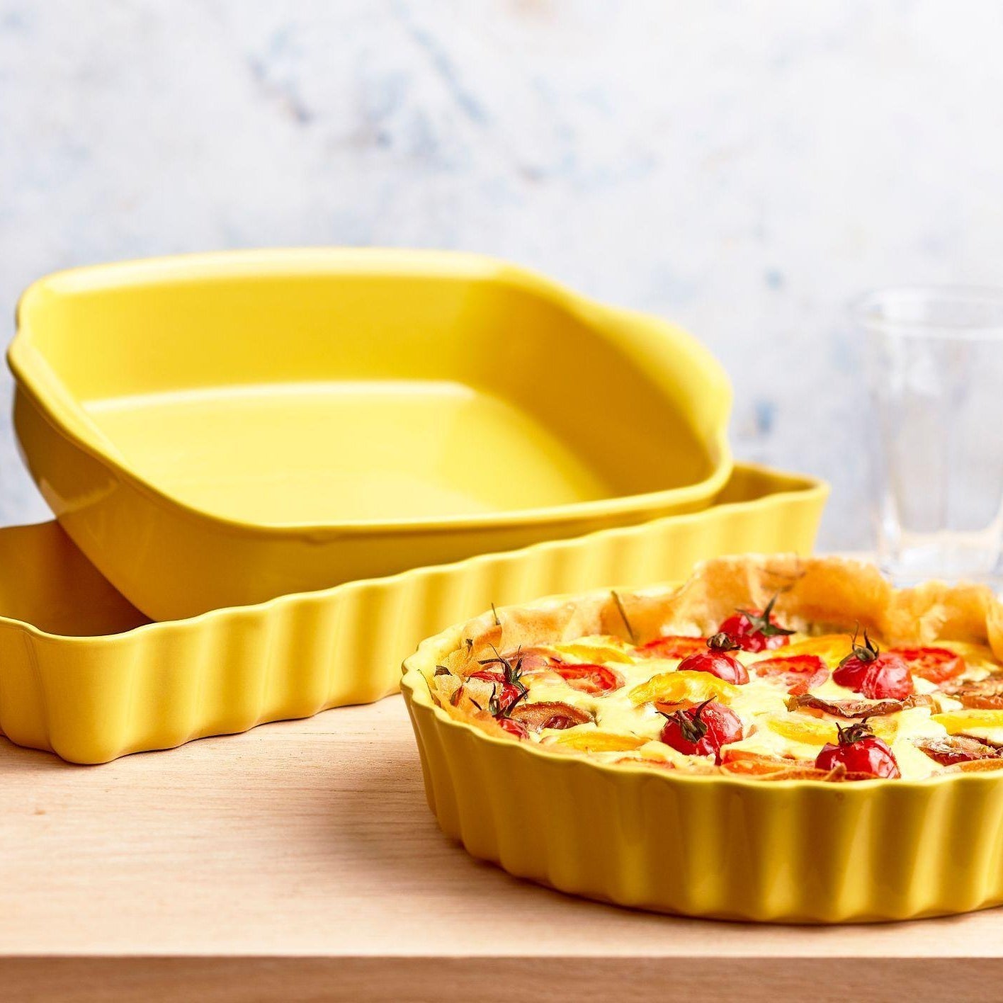 Deep Flan Dish ⌀24cm - Provence Yellow - Emile Henry