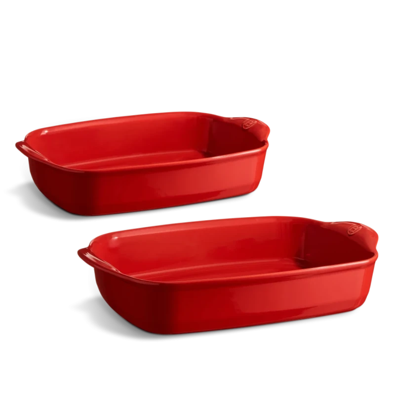 Oven Dish Set 2pc - Burgundy