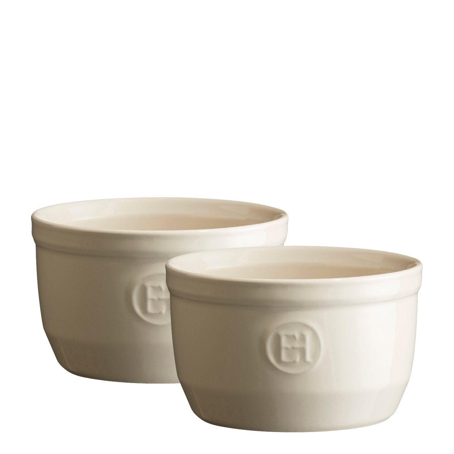  2 Ramekins Set No 10 Clay 10cm dia.