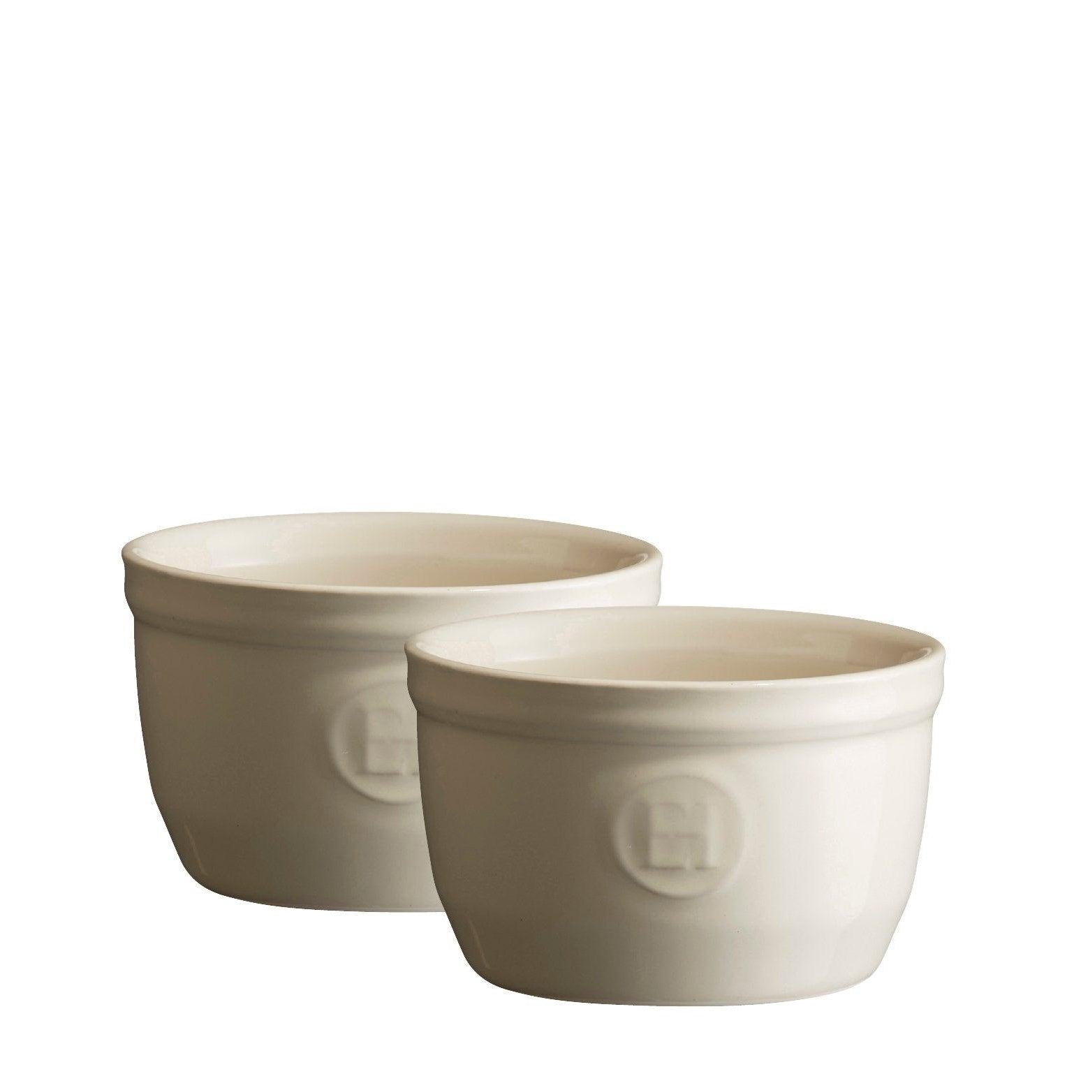  2 Ramekins Set No 9 Clay 9cm dia.