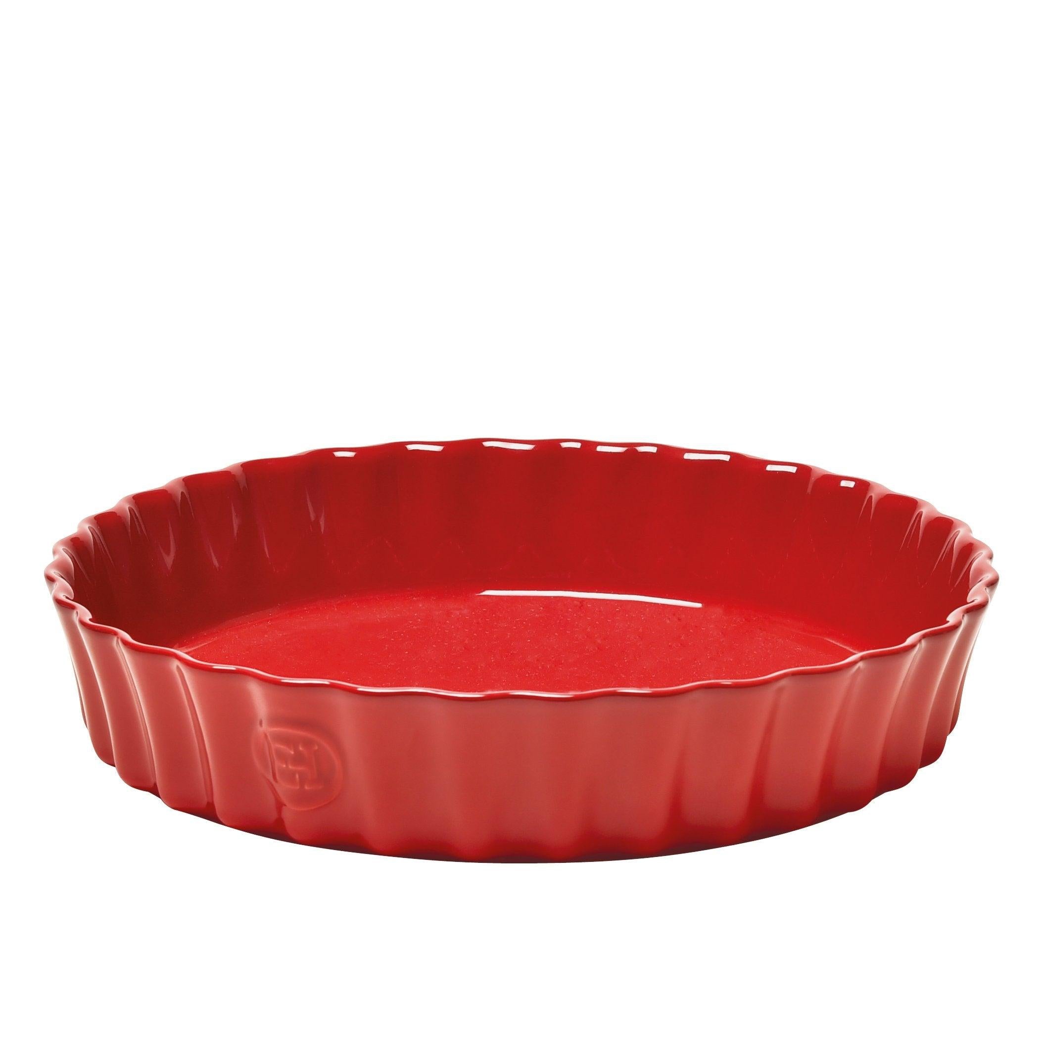  Deep Flan Dish Burgundy 29cm dia.