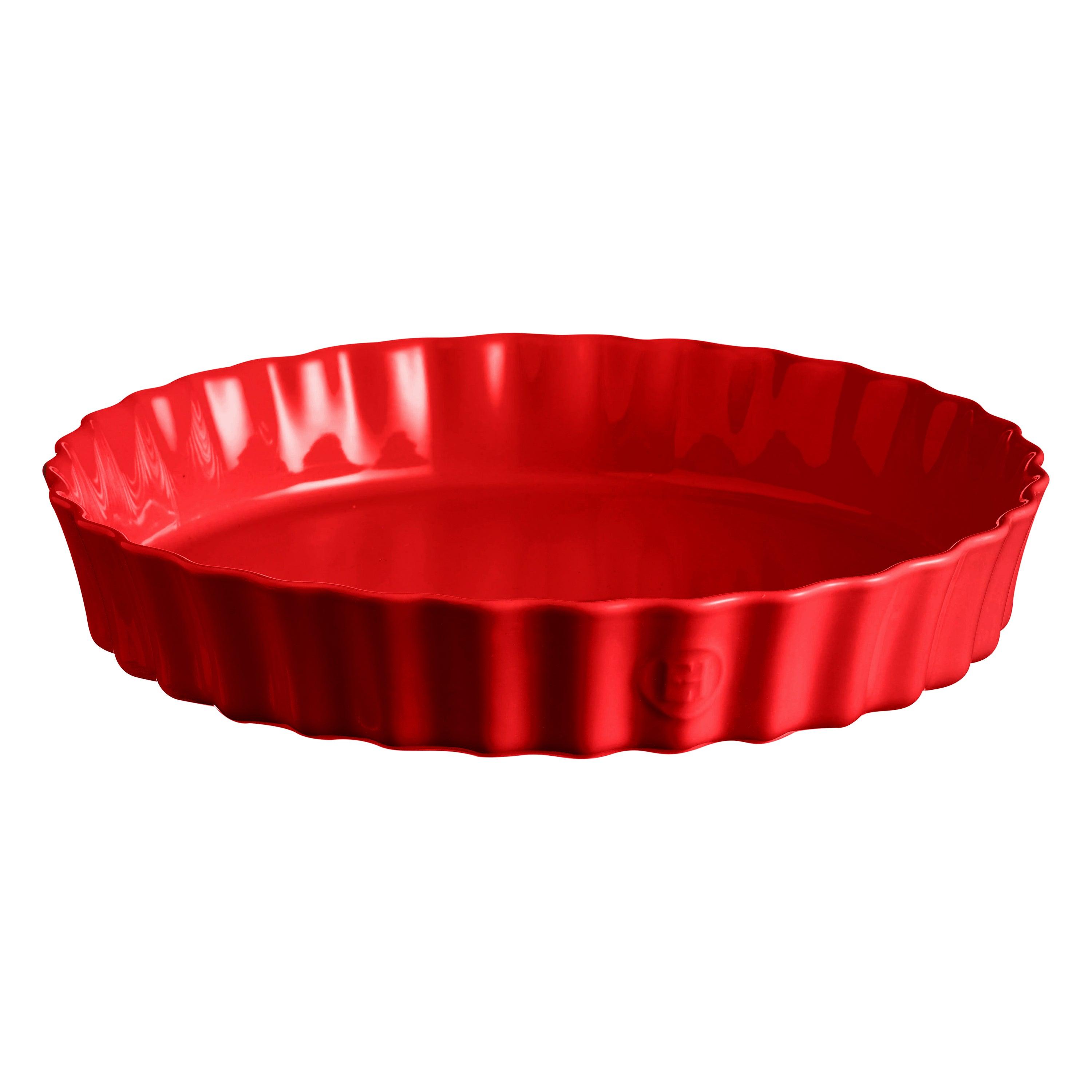  Deep Flan Dish Burgundy 32cm - HAUSwares