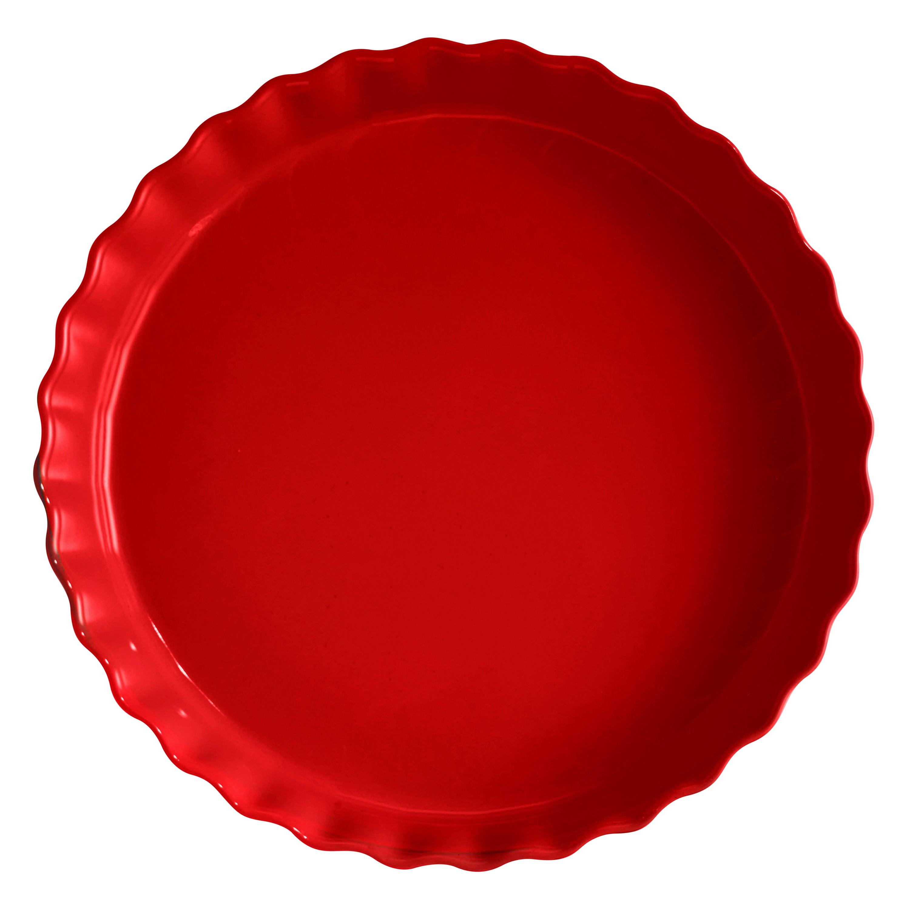 Deep Flan Dish Burgundy 32cm - HAUSwares