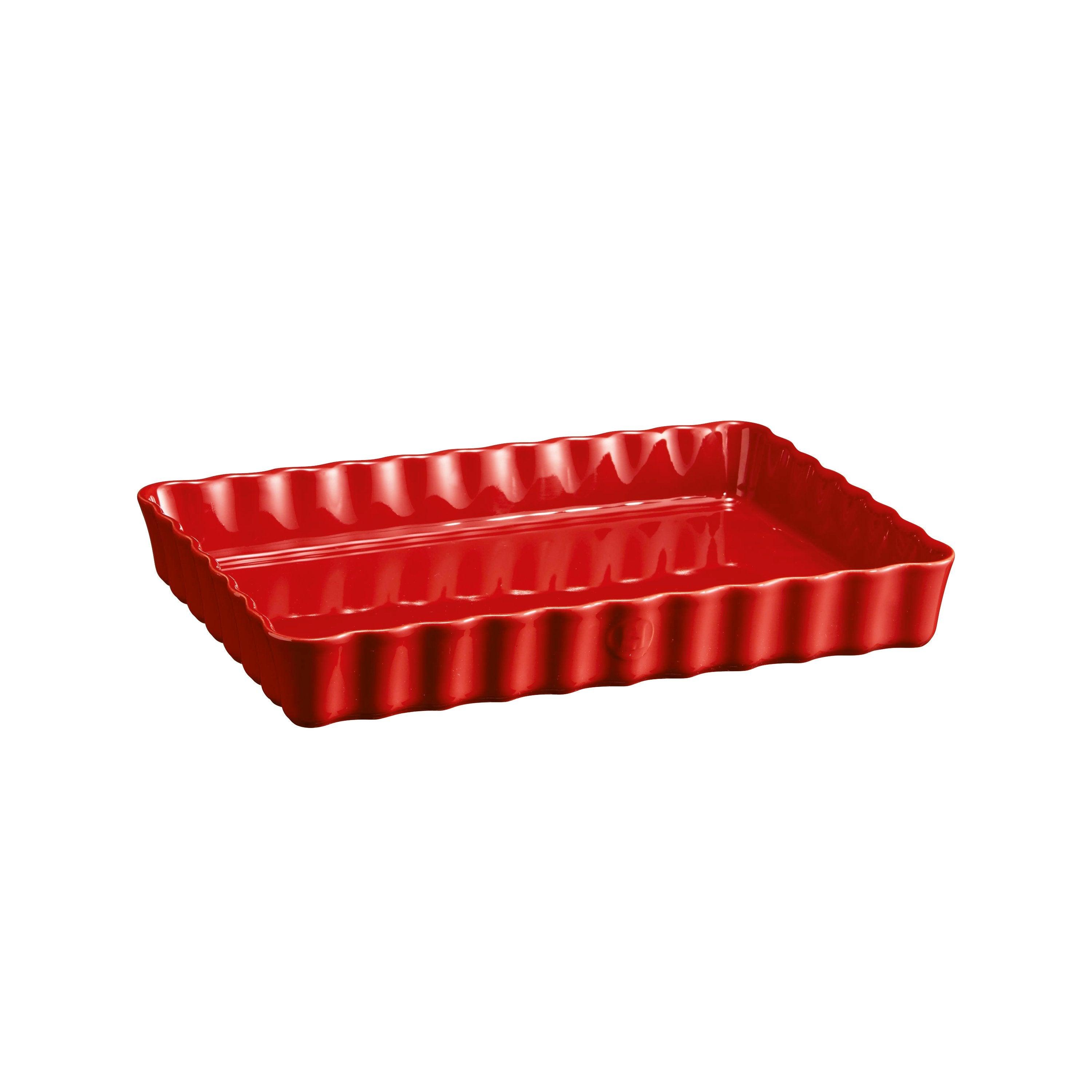  Deep Rectangular Tart Dish Burgundy - HAUSwares