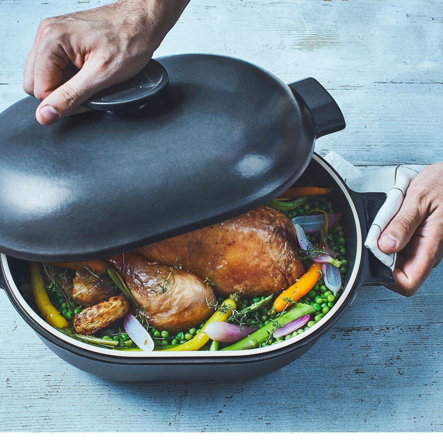 Delight Oval Casserole Dish Slate 36cm dia. 4.5l - HAUSwares