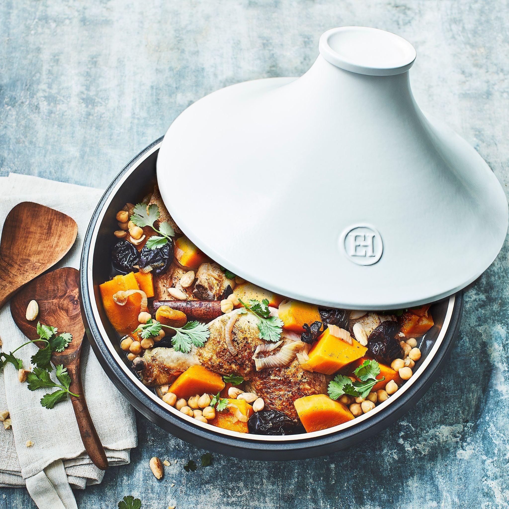  Delight Tagine White Lid/Slate Base - HAUSwares