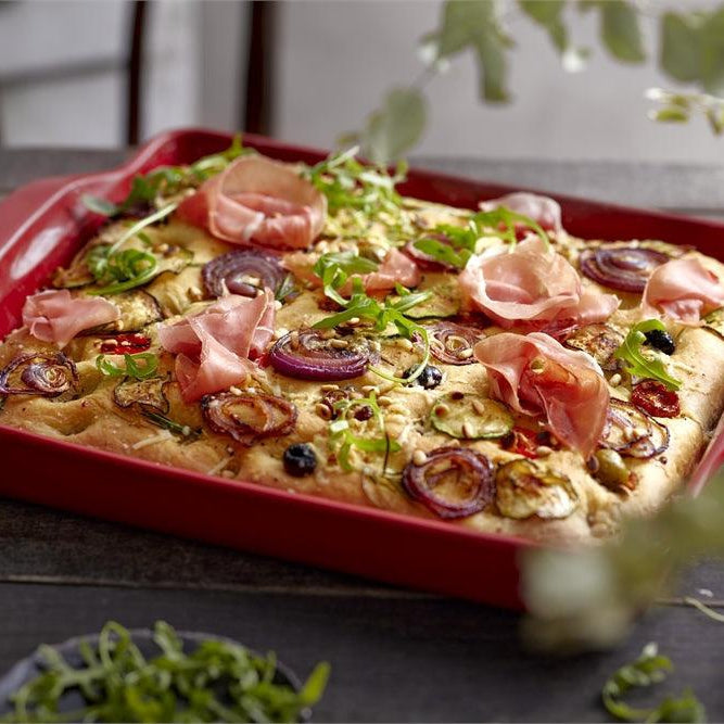  Focaccia Bread Baker - Burgundy - HAUSwares