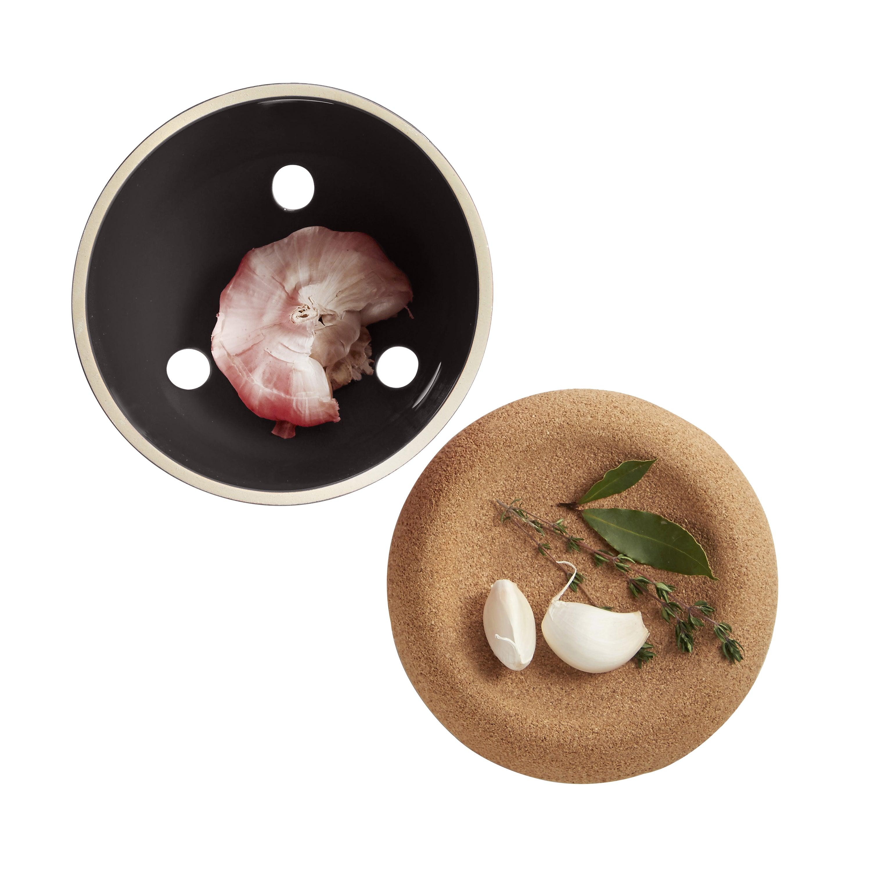  Garlic Pot Black Truffle - HAUSwares