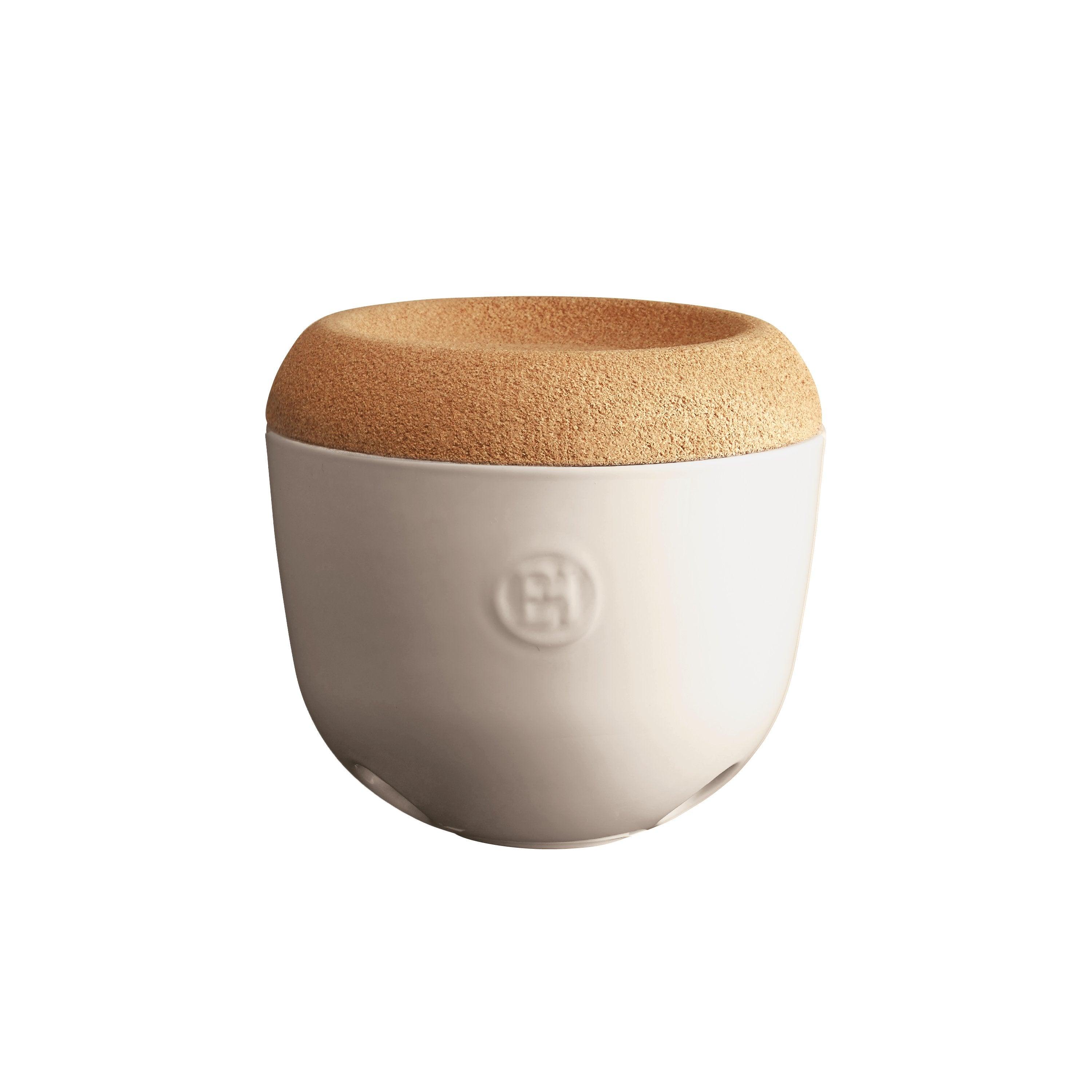  Garlic Pot Clay 14.6cm dia.
