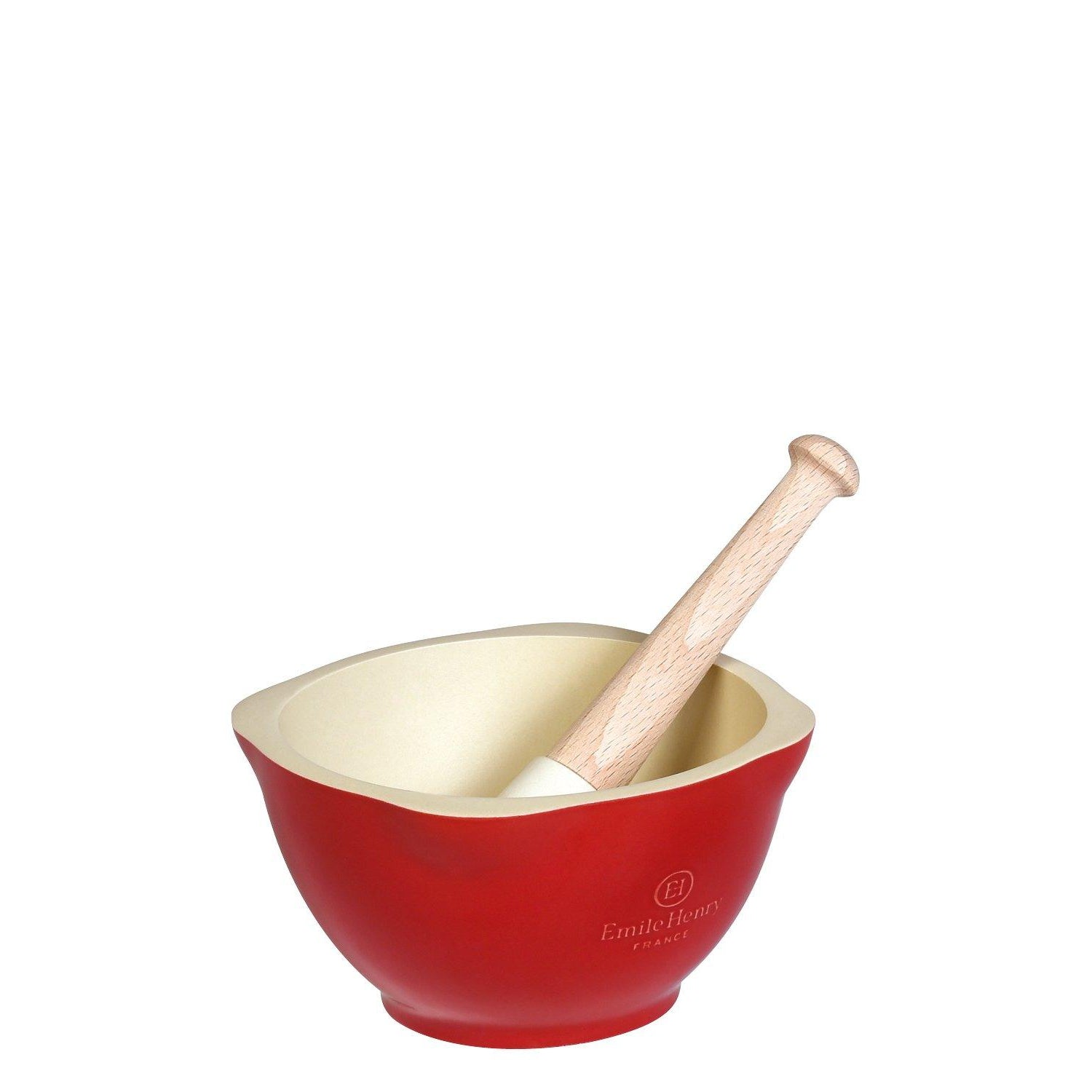  Mortar & pestle Burgundy 15cm dia.