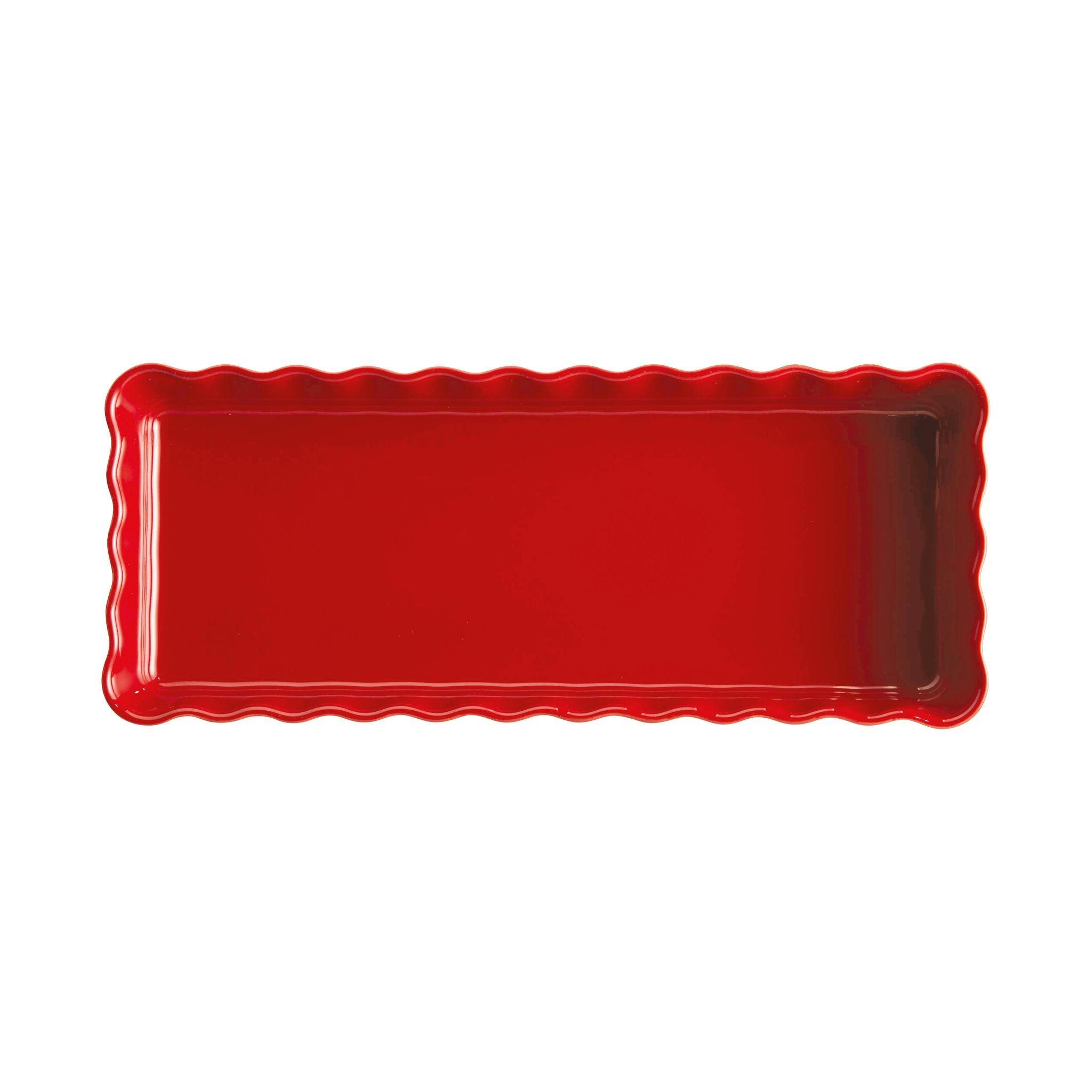  Slim Rectangular Tart Dish Burgundy - HAUSwares