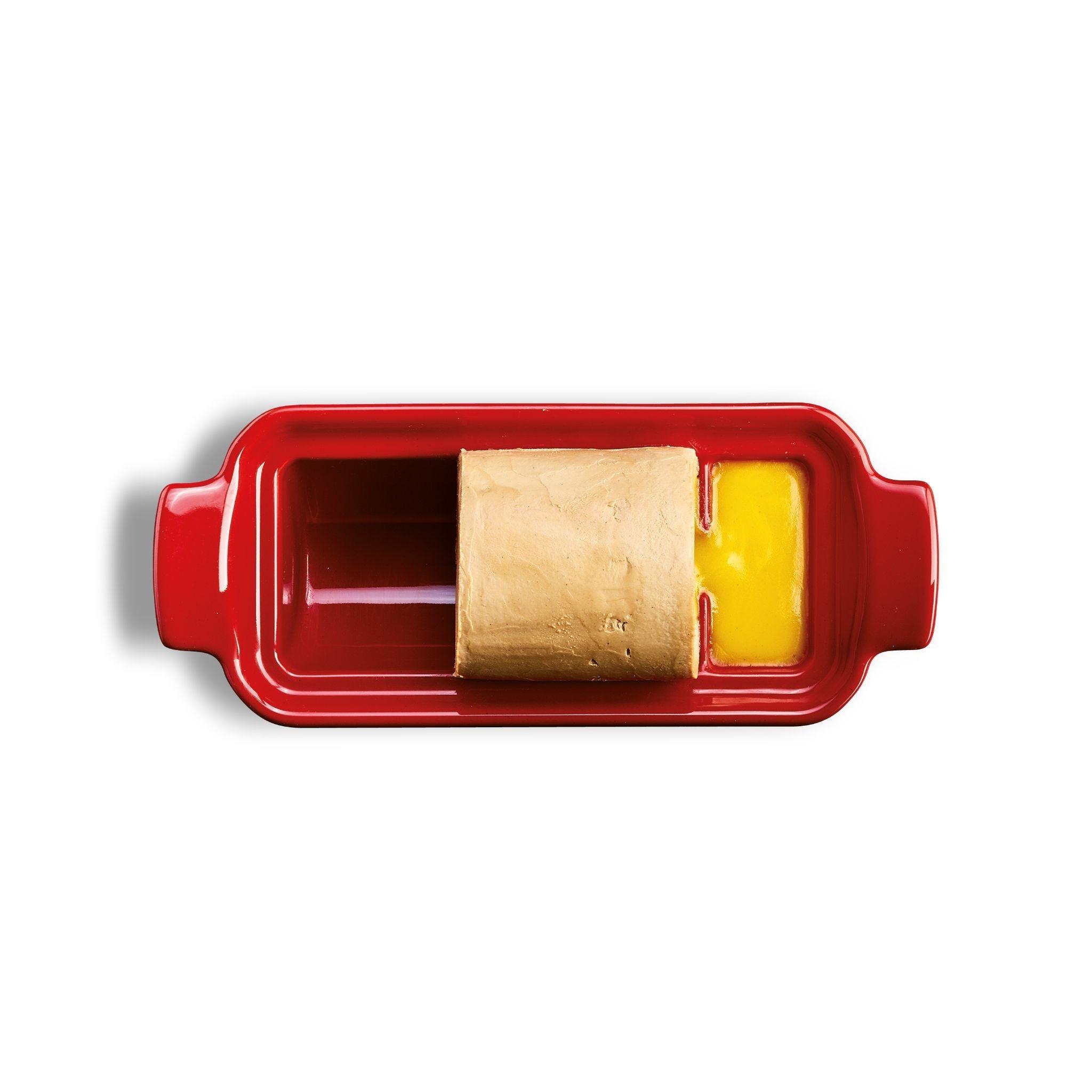  Terrine foie gras medaillon Burgundy 24.5cm x 10cm - HAUSwares