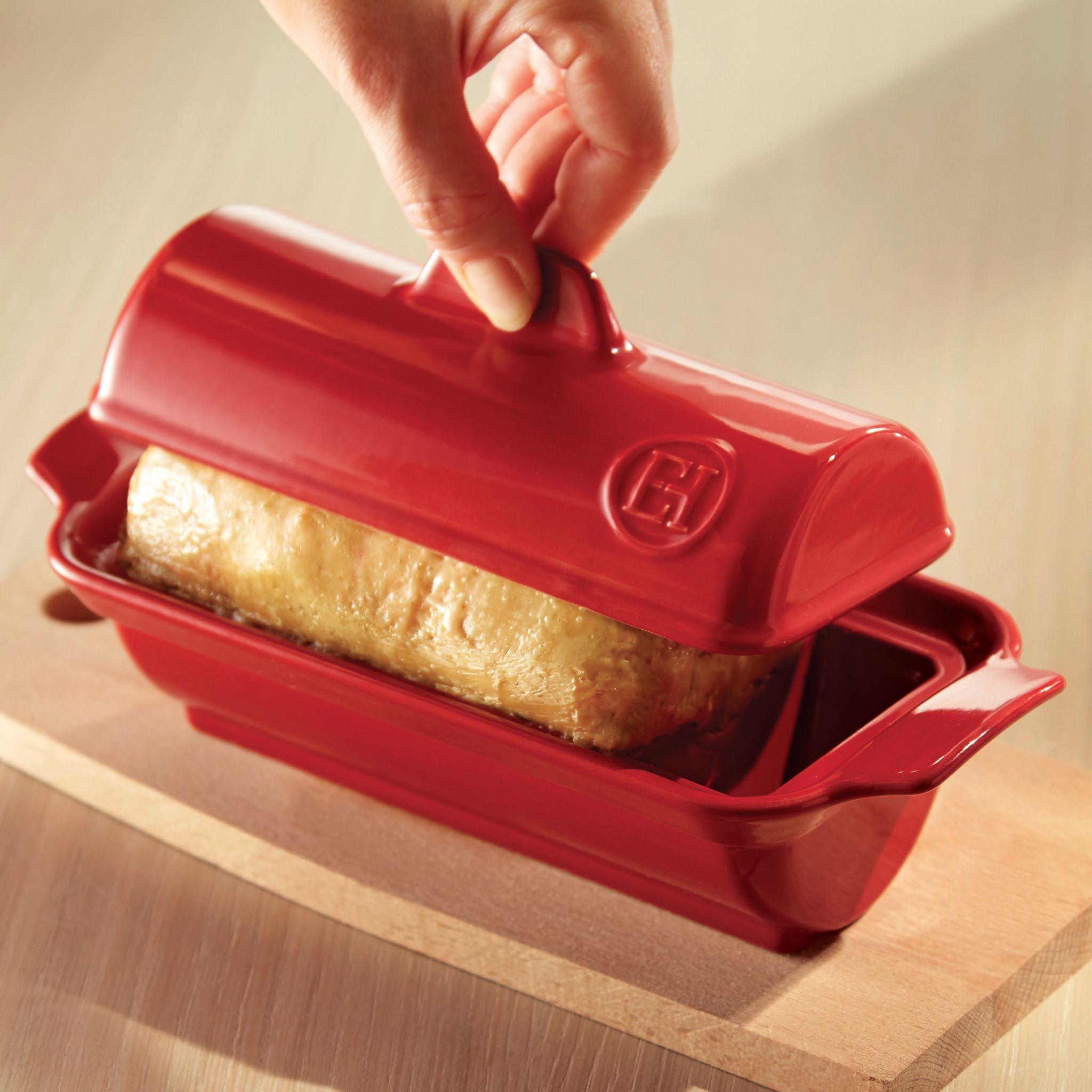  Terrine foie gras medaillon Burgundy 24.5cm x 10cm - HAUSwares