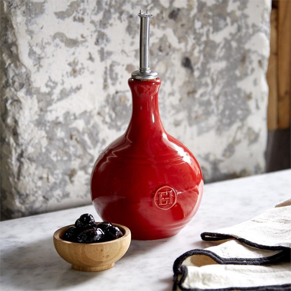  Vinegar Cruet Burgundy