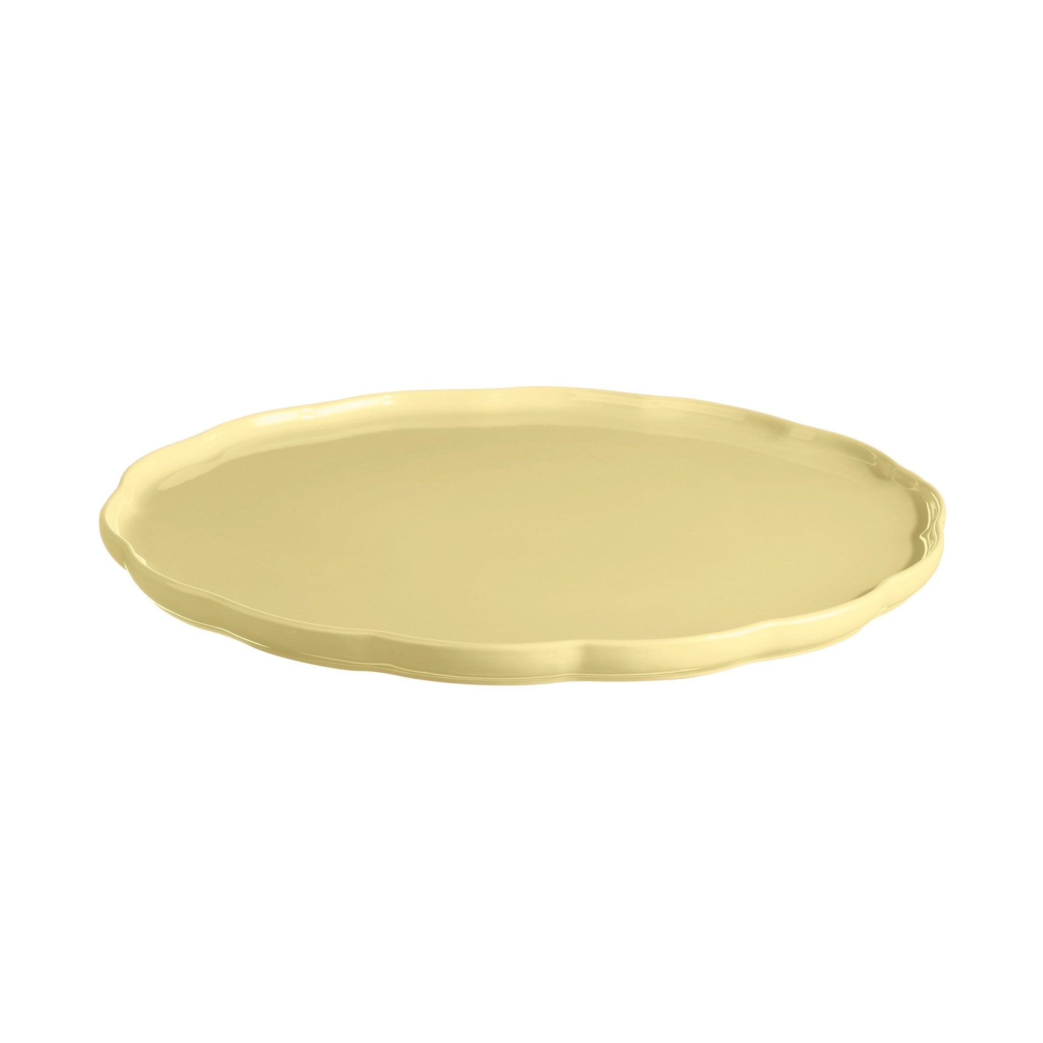 Madeleine Round Serving Platter - Vanilla - Emile Henry