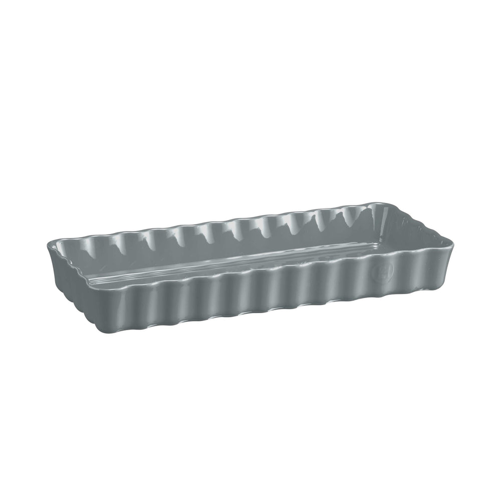 Slim Rectangular Tart Dish - Pearl Grey